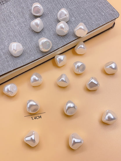 ABS imitation pearl highlights a variety of special-shaped straight hole diy beaded handmade jewelry materials Accessories Jewelry clothing accessories Pearl