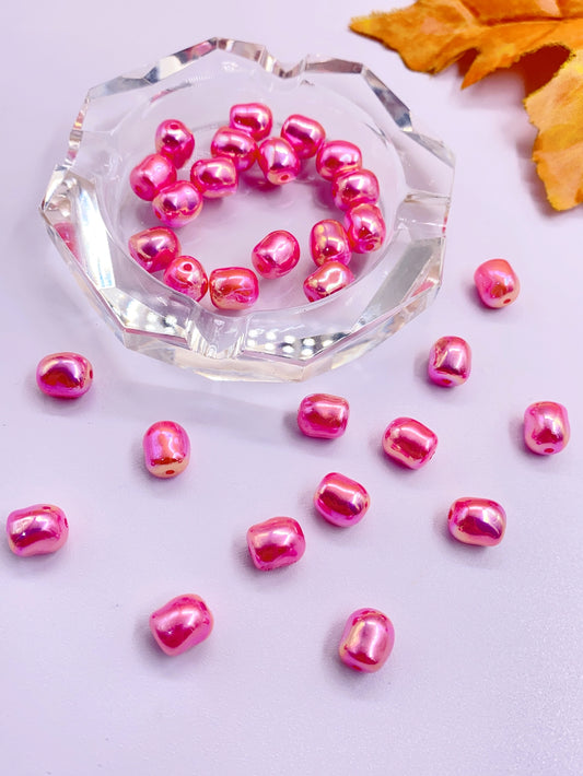 New abs shaped cylindrical body straight hole imitation pearl jewelry accessories Beaded diy clothing jewelry bulk pearls