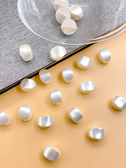 New imitation shell shaped series straight hole handmade beaded diy jewelry accessories accessories pearl