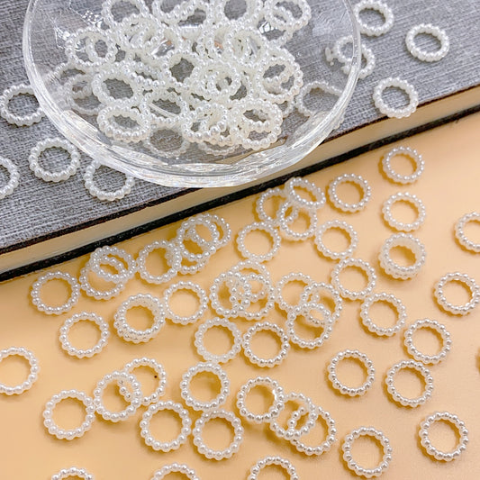 New bead circle DIY jewelry accessories Bead abs imitation pearl bead circle material clothing accessories