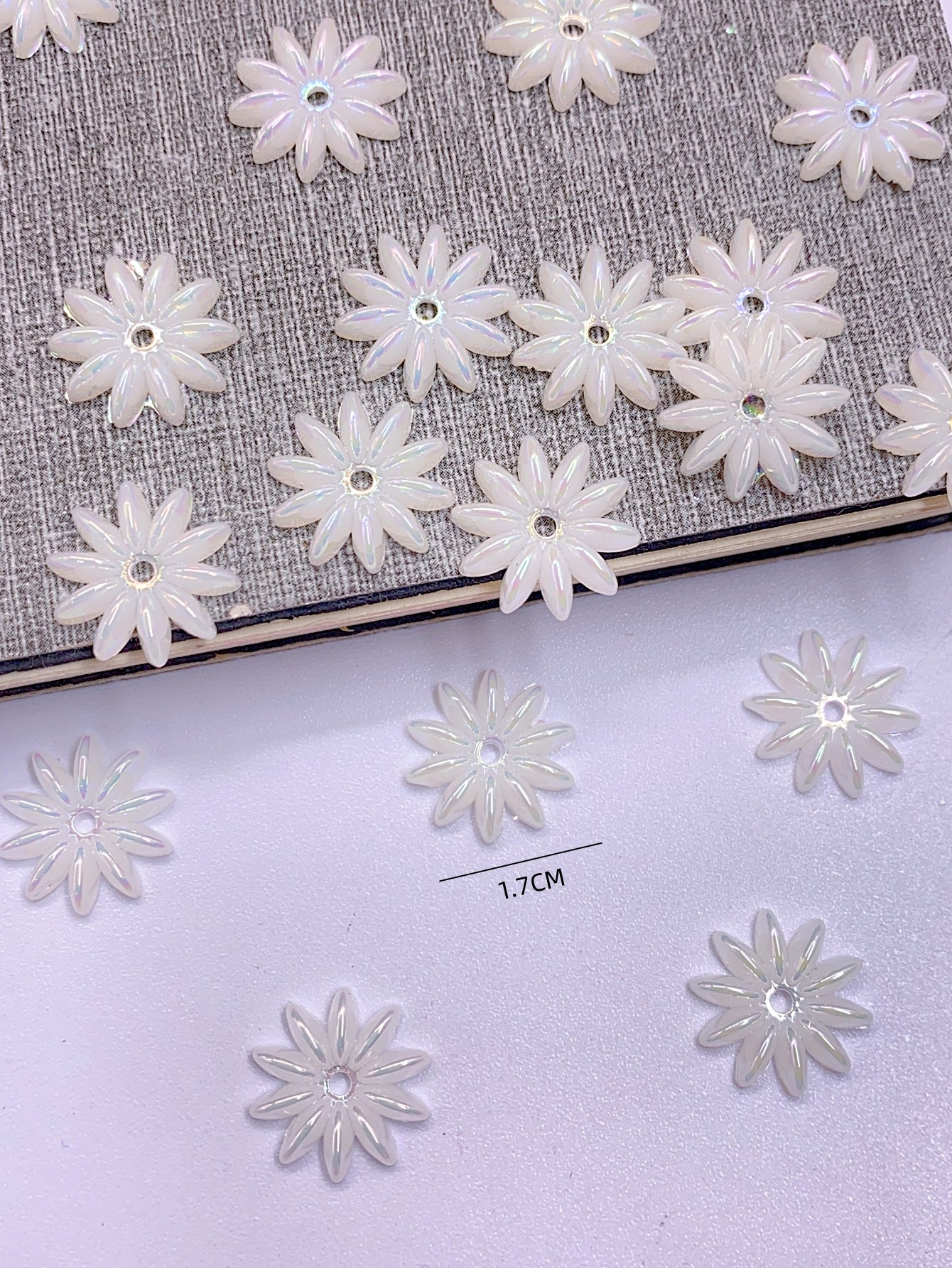 ABS imitation pearl petal leaf Hairpin Step shake diy Hair accessories headdress simulation flower straight hole patch