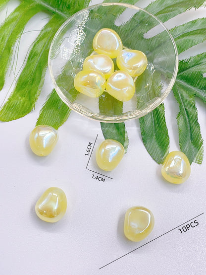 ABS imitation pearl Star Color series special-shaped straight hole hand-beaded diy jewelry accessories pearl